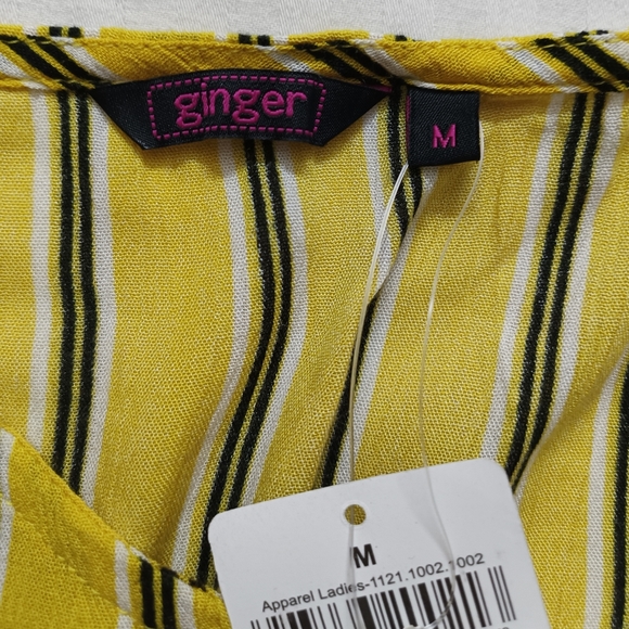 Ginger Stripped Sleeveless Crop Top bust size upto 36 - Picture 7 of 9